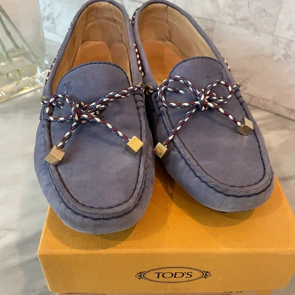 🌿authentic Tods 595 lacerto loafers 6.5 w box - Picture 2 of 9